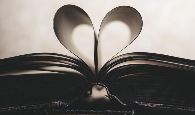 valentines day background, paper, heart, symbol, romance, valentine, love, open, page, book, inspiration, study, read, education, concept
