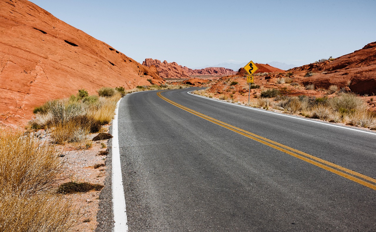 desert, road, badlands, barren, barren landscape, street, curved road, arid, asphalt, dry, highway, landscape, outdoors, travel, nature, road, road, street, asphalt, highway, highway, highway, highway, highway